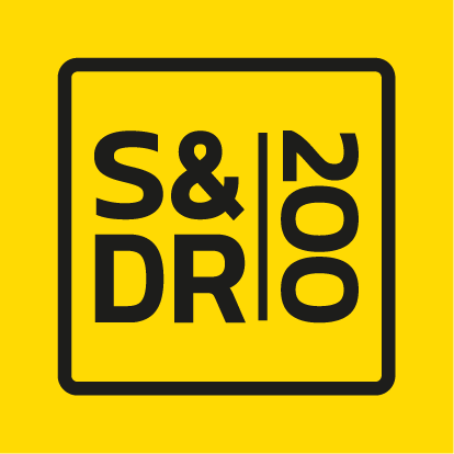 Stockton & Darlington logo yellow with black writing