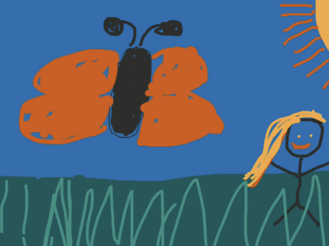 Artwork by a pupil of Longton Lane Primary