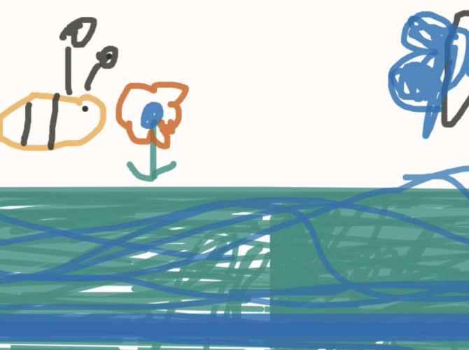 Artwork by a pupil of Longton Lane Primary